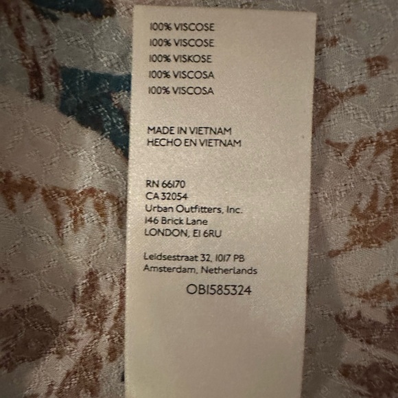 Free People NWT Mikayla Floral Print Tunic Long Sleeve Blouse Size XS/Small - Picture 14 of 16